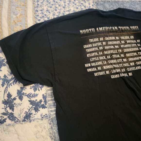 Bob Seger & The Silver Bullet Band North American 2011 Tour Tee T Shirt Mens XL - Picture 8 of 11